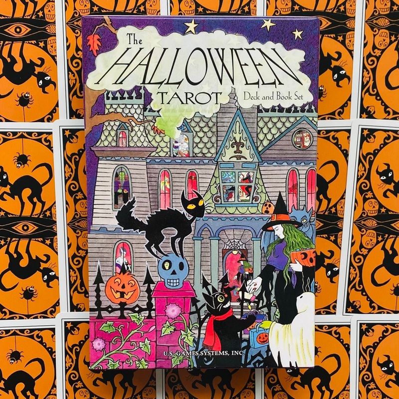 Halloween deck book set US Games Systems