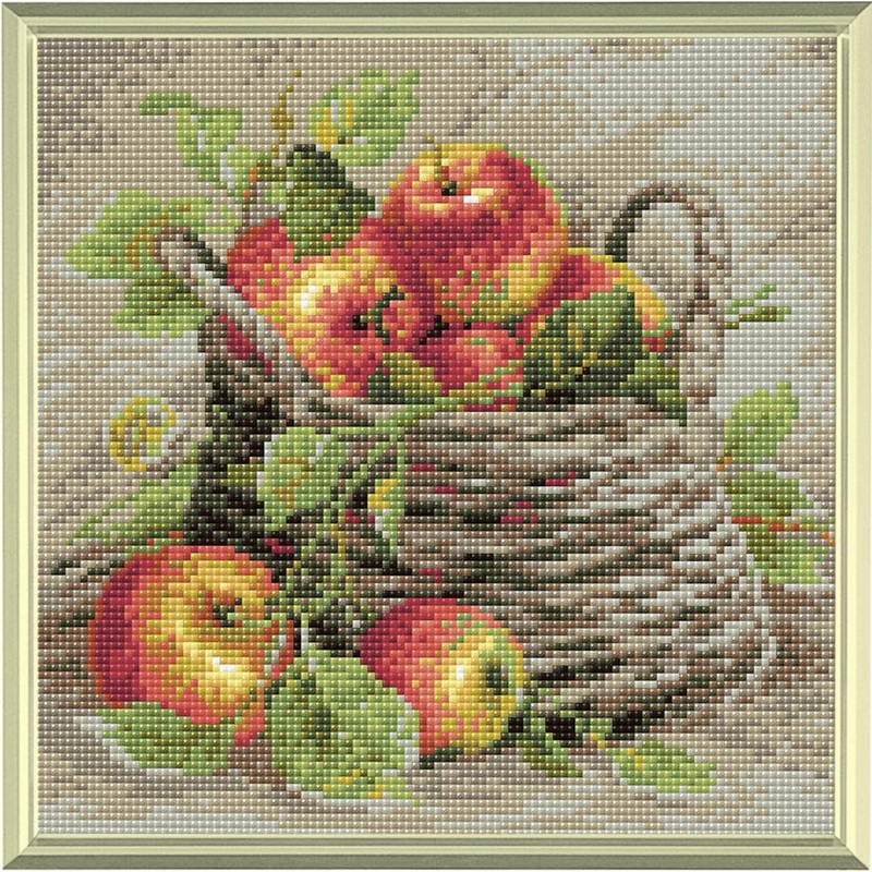 Ripe Apples diamond mosaic kit by RIOLIS Ref. no.: AM0015