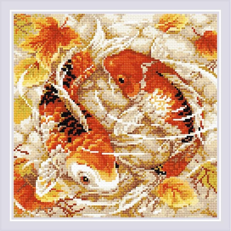Carps diamond mosaic kit by RIOLIS Ref. no.: AM0055