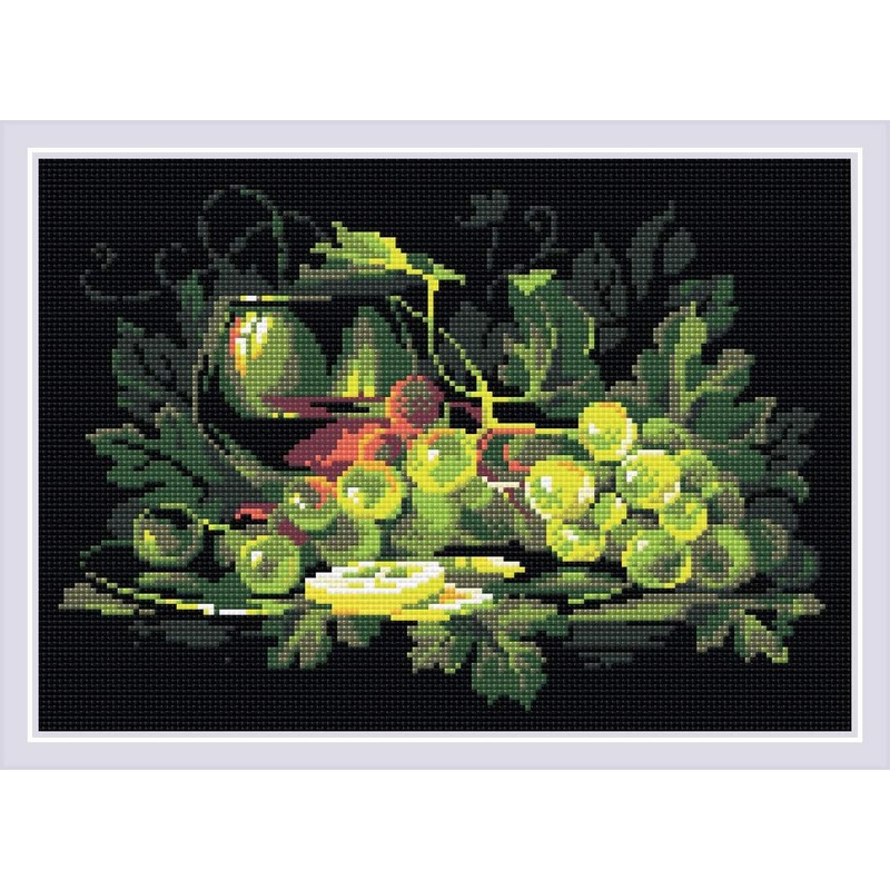 Still Life with Lemon diamond mosaic kit by RIOLIS Ref. no.: AM0026