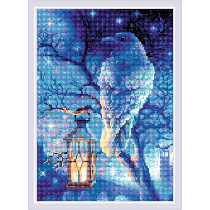 Wise Raven diamond mosaic kit by RIOLIS Ref. no.: AM0043