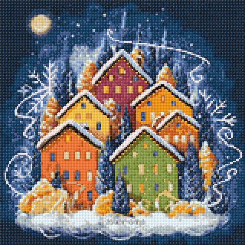 Winter Houses 4040 Diamond Painting Set Cs2719